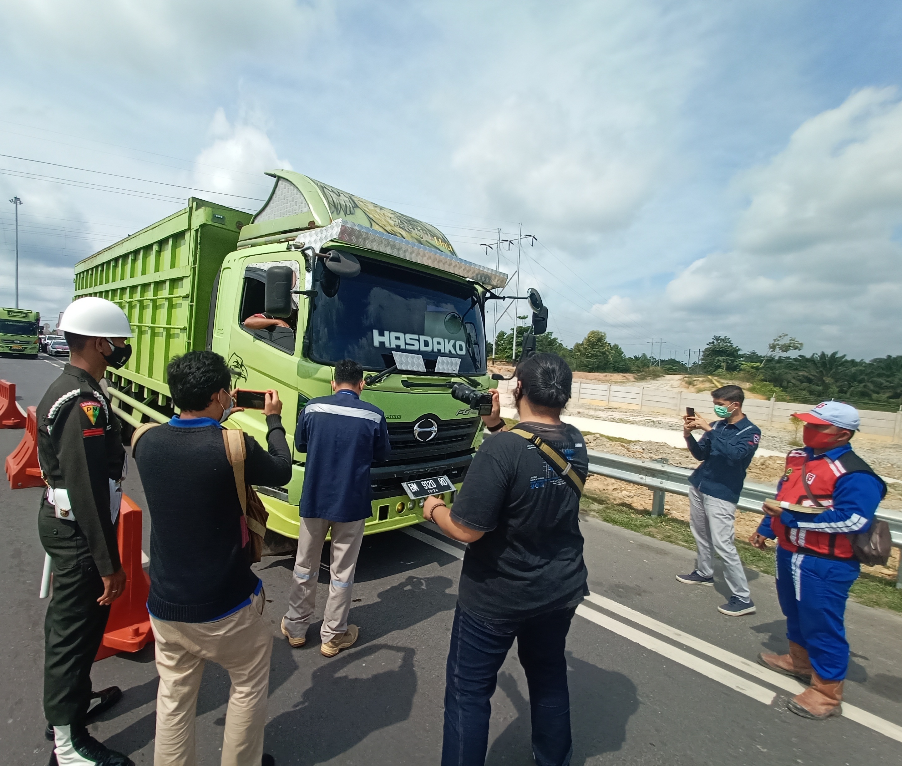 23 Truk Odol Terjaring Razia di Tol Pekanbaru-Dumai