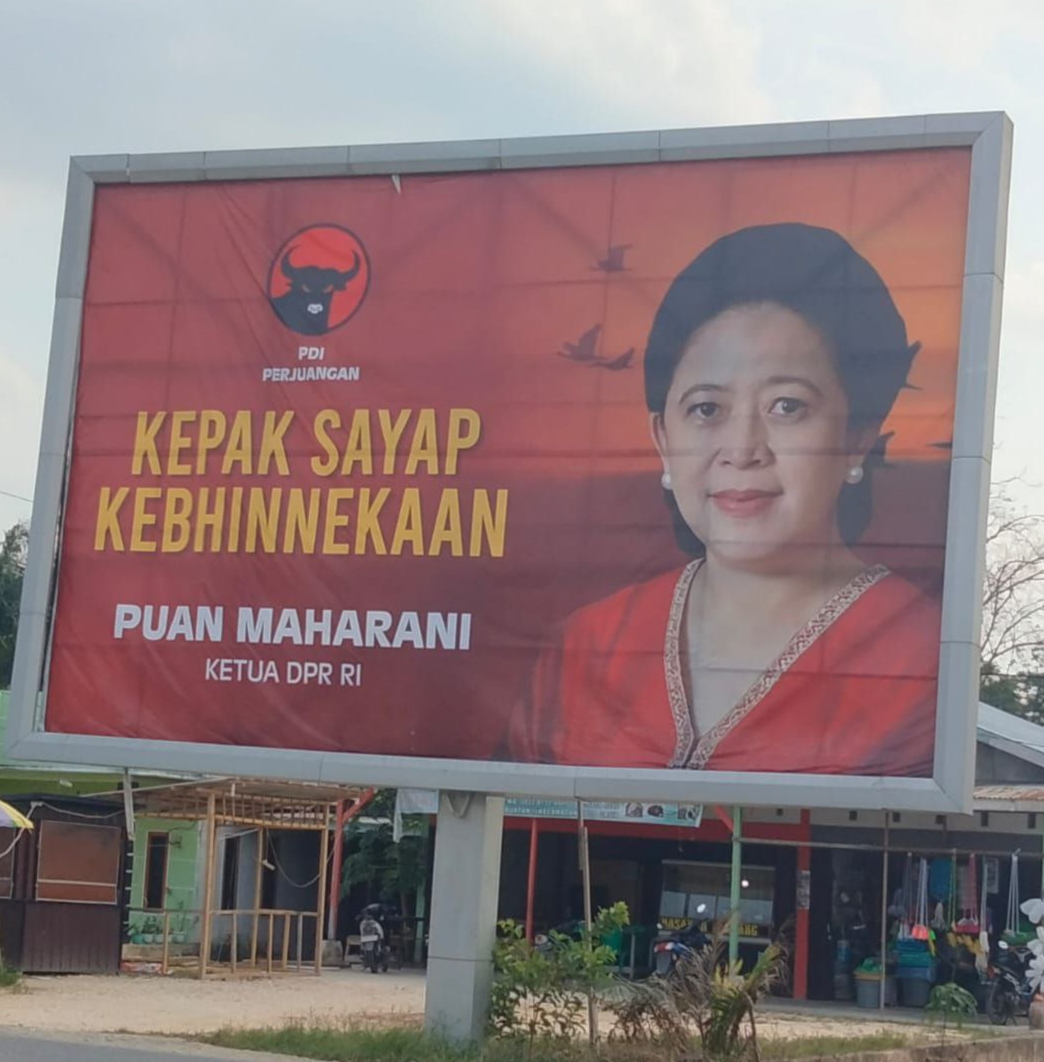 Terkait Baliho Puan di Papan Reklame DPRD Siak, DPC PDIP Siak: Bukan Kami yang Pasang