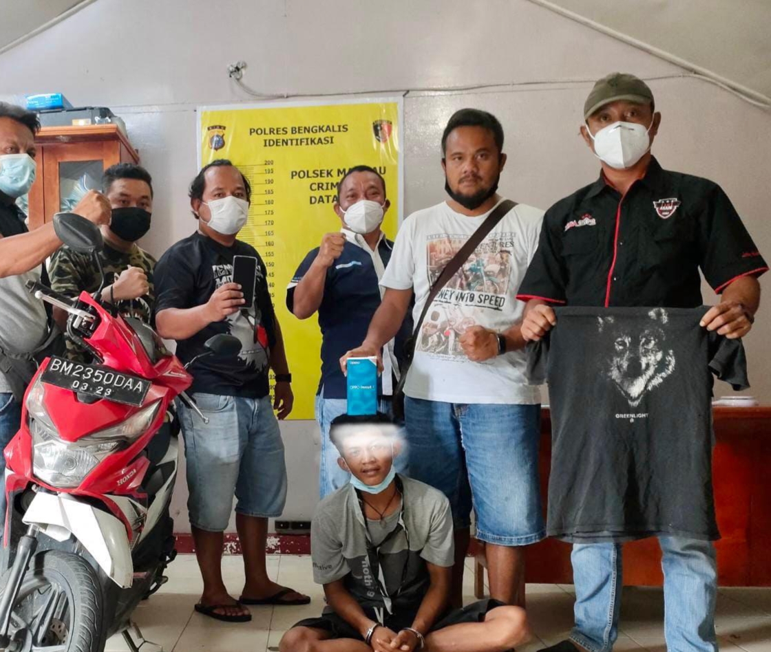 Curi Handphone, Pria di Duri Diringkus Tim Opsnal  Polsek Mandau
