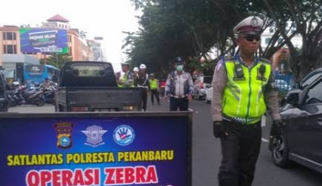 Satlantas Pekanbaru Kembali Gelar Operasi Zebra Lancang Kuning