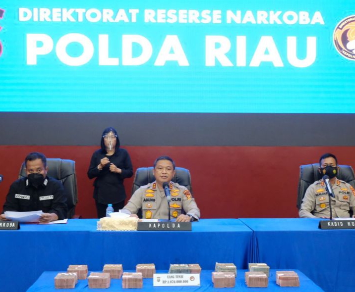 Polda Riau Sita Rp1 Miliar dari Orang Kepercayaan Bandar Sabu Internasional