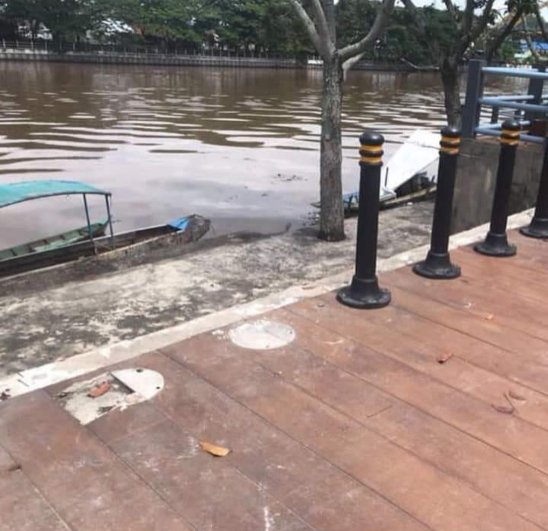 Ornamen di Tepian dan Jembatan Siak IV Dicuri Maling