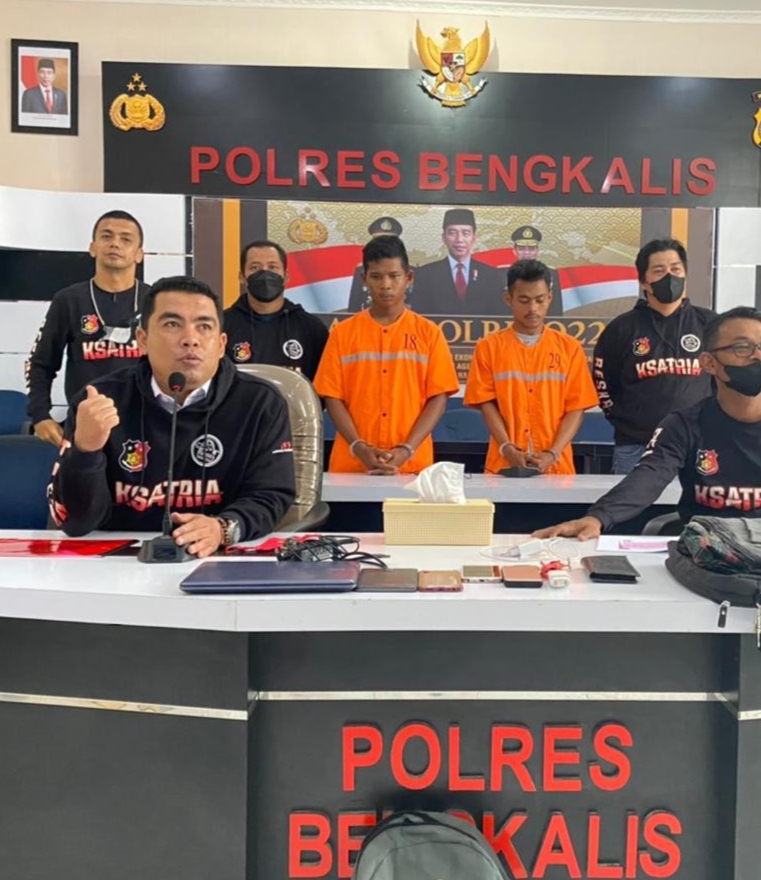 Polres Bengkalis Ringkus Pembunuh Wanita Ditemukan di Septi Tank