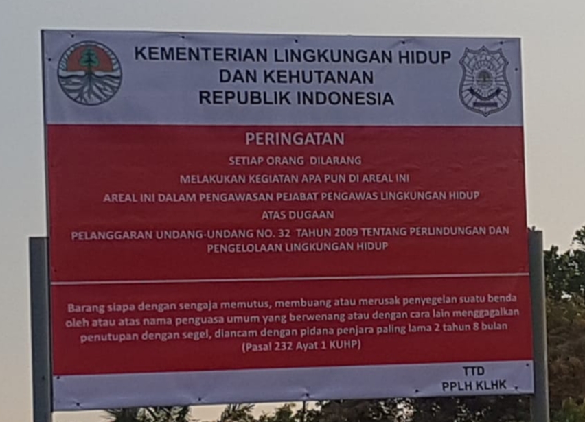 Disegel KLHK RI,  PT SIPP Protes dan Nilai Tidak Sesuai Prosedur