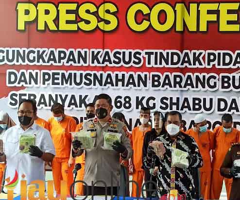 Polda Riau Gelar Ekspos Pengungkapan  TPPU dan Narkotika