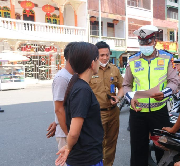 Ratusan Kendaraan Terjaring Razia Pajak Kendaraan Bermotor di Rohil