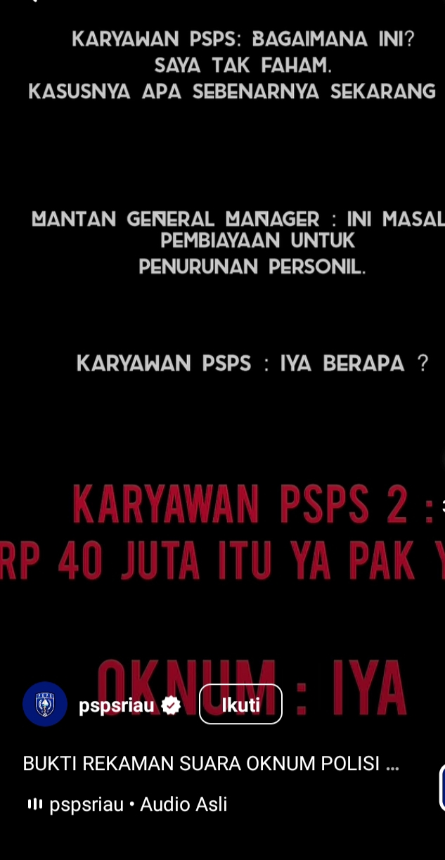 Kisruh Berlanjut, Rekaman Pembicaraan 