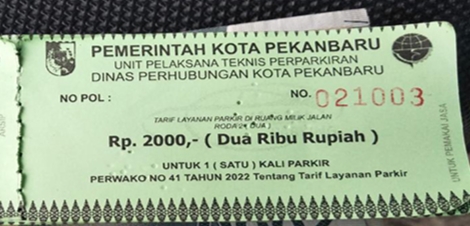 Warga Nilai Kenaikan  Tarif Parkir di Pekanbaru Tidak Tepat