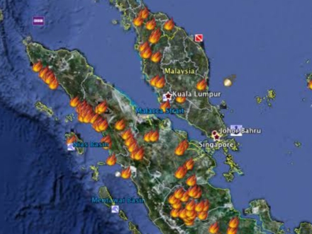 Musim Penghujan, Pulau Sumatera Malah Dikepung Belasan Titik Panas 