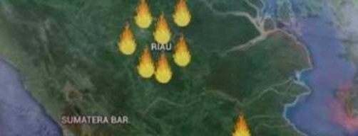 Riau Sumbang Tujuh Titik Panas, Bengkalis Terbanyak 