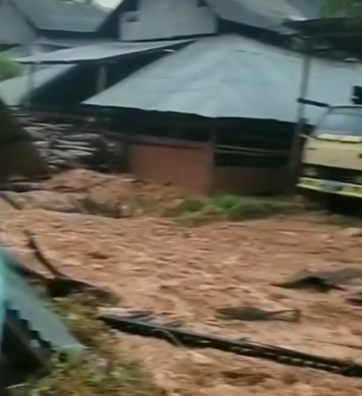 Rumah Hancur dan Tiga Orang Luka Akibat Longsor di Tenayan Raya 