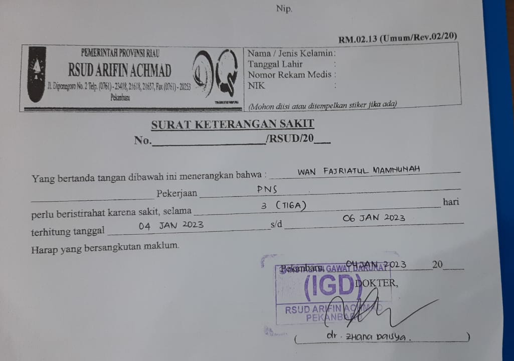 Diisukan Sedang Diperiksa Kajati Riau Saat Presiden Sidak ke RSUD AA, Ini Klarifikasi Dirut