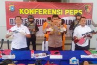 Dua Warga Siak dan 3 Senpi Diamankan Jatanras Polda Riau
