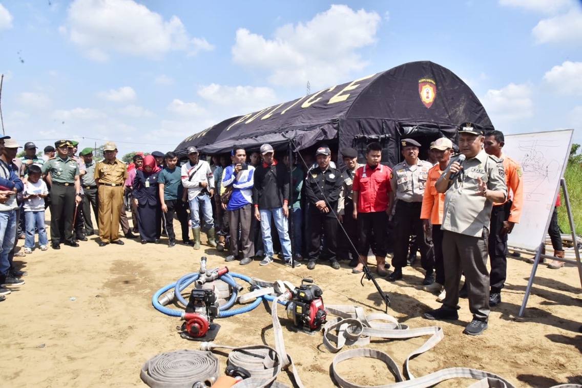 Bupati Inhil Tinjau lokasi Pelatihan Karhutla