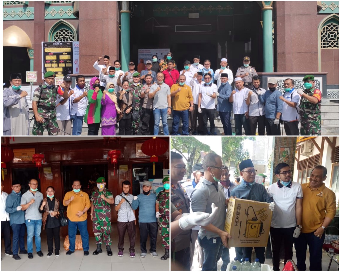 Berada di Ikon Wisata Religi dan Belanja, Anggota DPRD Pekanbaru Dapil VI Tingkatkan Kewaspadaan Covid-19