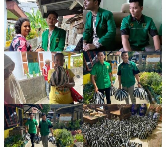 PPP Inhu Bagikan Masker Dan Sembako Pada Masyarakat