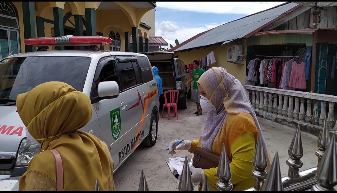 Swab Positif, Kediaman NI di Bengkalis Didatangi Tim Gabungan COVID-19
