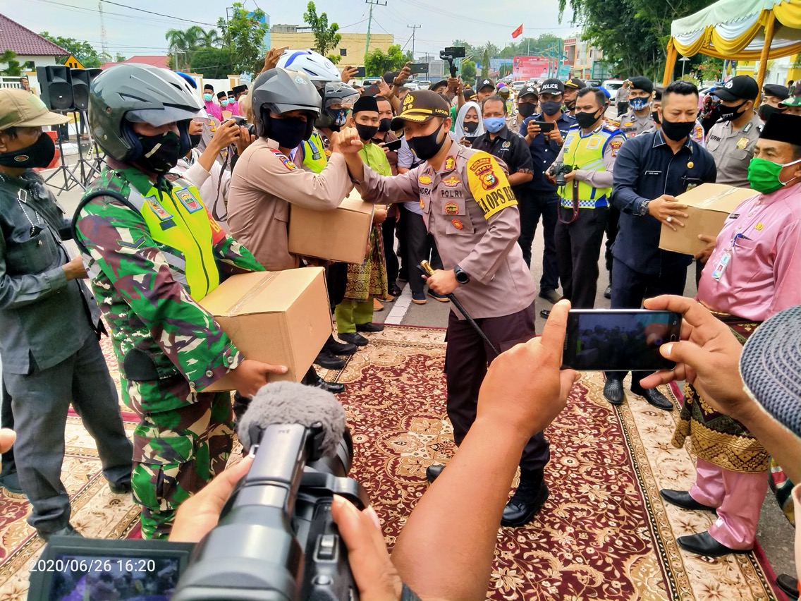 HUT Bhayangkara ke-74, Kapolres Bengkalis Tampilkan Seni Budaya