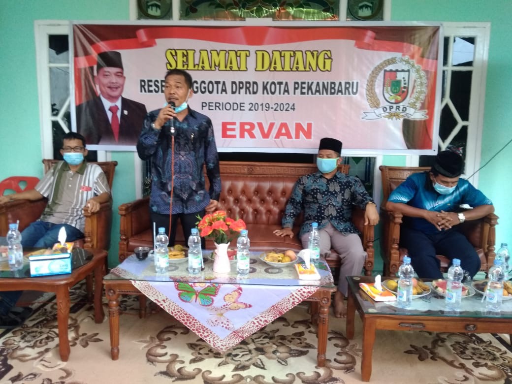 Reses H Ervan, Warga Tangkerang Timur Minta Pembangunan Bank Sampah