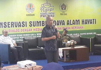 Nngopi Bareng PWI, Dirjen KSDAE Sebut Tekanan terhadap Kawasan Konservasi Makin Meningkat