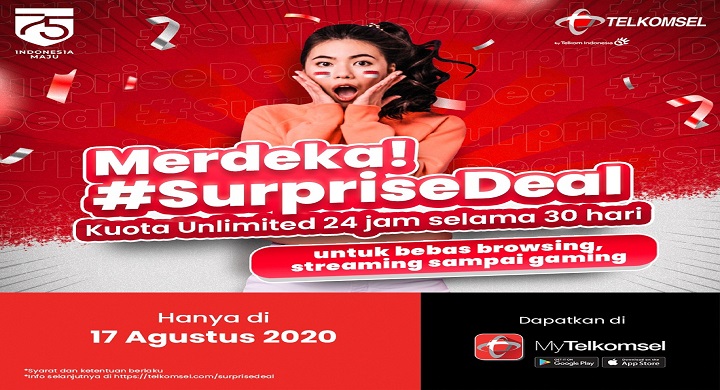 Maknai Peringatan Kemerdekaan ke-75 RI, Telkomsel Terus Bergerak Maju Bersama Indonesia Maju