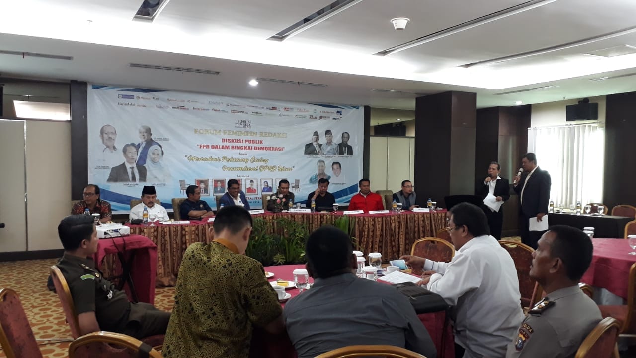 Diskusi FPR Dalam Bingkai Demokrasi : Misi Edukasi Politik Cerdas