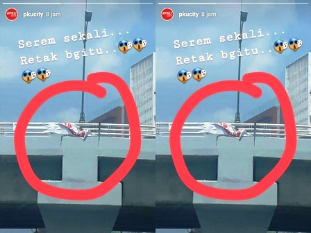 Baru Saja Beroperasi, Beredar Foto Fly Over Retak