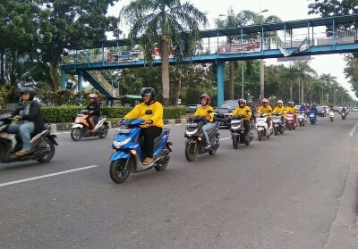 Squad Yamaha Freego Jelajahi Kota Pangkalan Kerinci