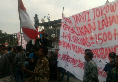 Masyarakat Koto Aman Tagih Janji Jokowi Tuntaskan Kasus Lahan Warga Diserobot PT SBAL