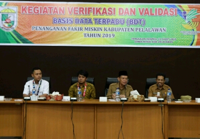 Verifikasi dan Validasi BDT, Penanganan Fakir Miskin di  Pelalawan Dapat Teratasi