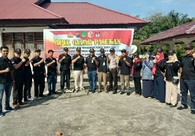 Kecamatan Tambusai Gelar Apel Pasukan Pengamanan Pemilu 2019