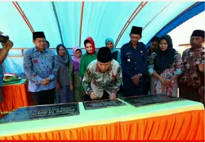 Bupati Rohul Resmikan Tiga Bangunan di Desa Bengkolan Salak 