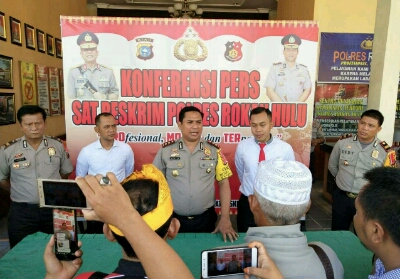 Polres Rohul Berhasil Ciduk 4 Pelaku Pembunuh Janda di Rambah Samo