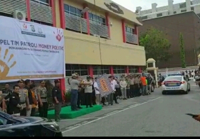 Polda dan Bawaslu Riau Lepas Tim Patroli Money Politic dan Pengawasan Masa Tenang Pemilu 2019