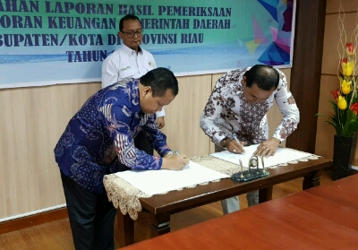 Jadi yang Tercepat, Pemkab Meranti Kembali Raih Opini WTP Ketujuh Kalinya