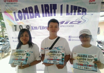 Lomba Irit 1 Liter Mio S dari Tanjung Pinang Tujuan Tanjung Uban, Semakin Buktikan Keiritan Yamaha