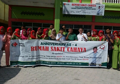 Rayakan HUT ke-4, Ini yang Dilakukan RS Cahaya Ujung Tanjung Rohil