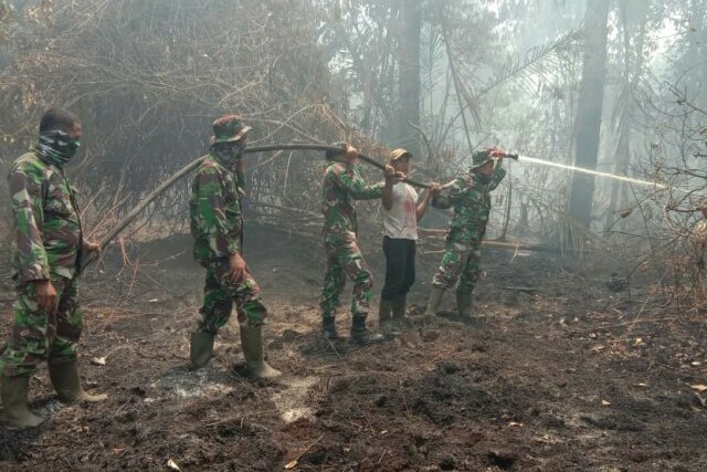 Lahan Terbakar Seluas 2 Hektar di Bathin Solapan Berhasil Dipadamkan BPBD Bengkalis