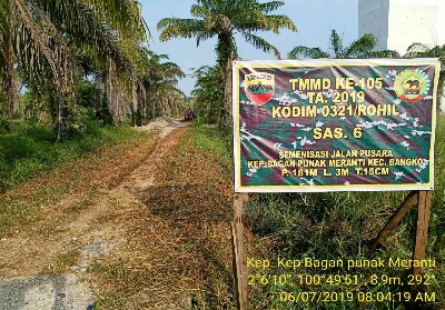 Bupati Suyatno Rencanakan Buka TMMD ke-105 Kodim 0321 Rohil