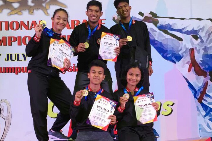 Lima Atlet Karate Pelalawan Berjaya di Malaysia