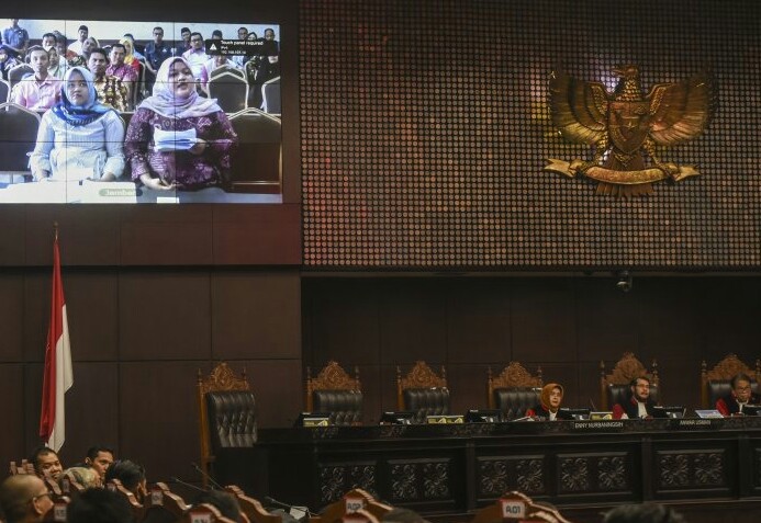 MK Gelar Sidang Lanjutan PHPU Riau Lewat Video Conference