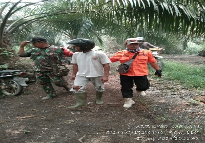 Anggota TNI dan BPBD Tangkap Pembakar Lahan di Inhu, Dandim Hendra Janji Beri Hadiah