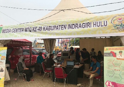 Diskominfo Inhu Siapkan Media Center MTQ ke-49, Kabid Atan: Berita Wartawan Dukung Kerja Kami