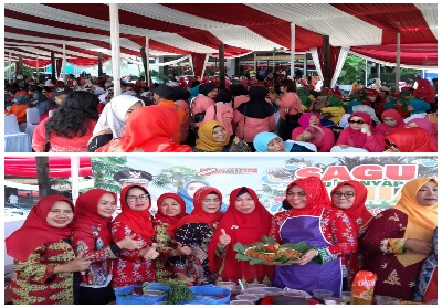 Heboh, Sagu Riau Menyapa Ribuan Peserta Jambore PKK Tingkat Nasional