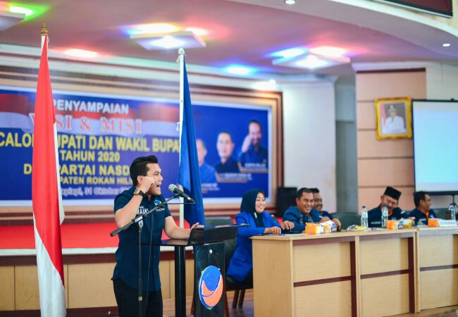 Sampaikan Visi Misi, Maliki Akan Wujudkan Rohil yang Agamis, Berbudaya, Maju dan Sejahtera