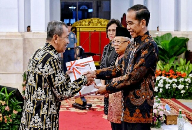Gubri Terima Dipa dari Presiden Jokowi Rp 25,2 Triliun