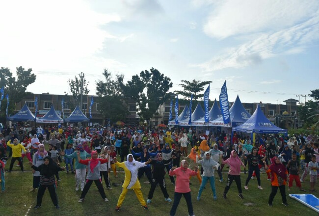 Ratusan Warga Panam Ikuti Iven Semangat Pahlawan Bersama Yamaha FreeGo