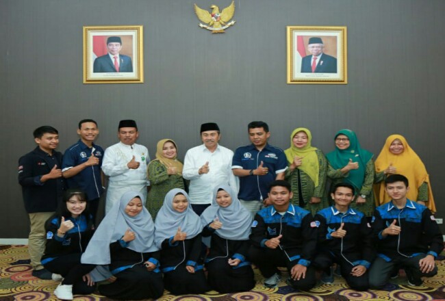 Gubri Terima Tim Hang Tuah SMKN I Pekanbaru