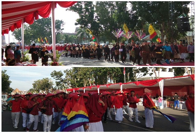 Ajak Warga Cintai NKRI, Ribuan Mahasiswa UMRI Ikut Parade Bhineka Tunggal Ika