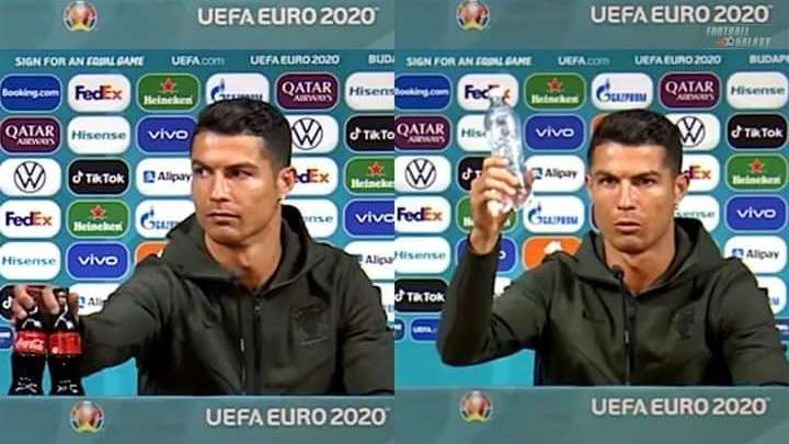Kelakuan Ronaldo Disebut Buat Coca-cola Rugi Rp57 Triliun
